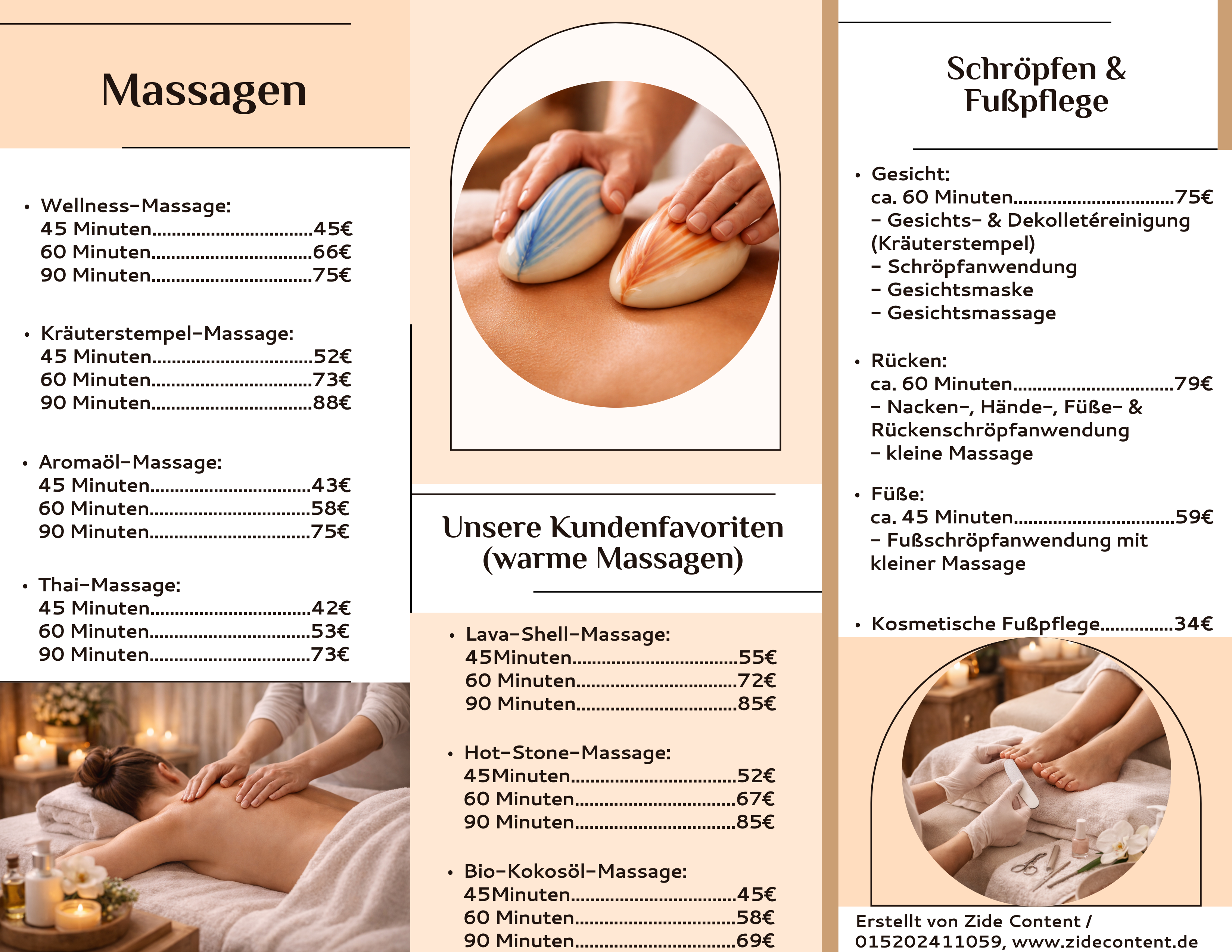 Relax-Tempel Flyer Innenseite